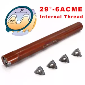 29 Degree 6ACME Trapezoidal Thread Internal Threading Tool Holder Ships From USA - Picture 1 of 11