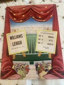 Williams Vs. Lehigh 9/29/1951 College Football Program Good - Picture 1 of 7