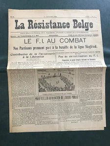 RARISSIME journal La résistance belge N° 21 1944 Huy Waremme Andenne Militaria - Picture 1 of 7