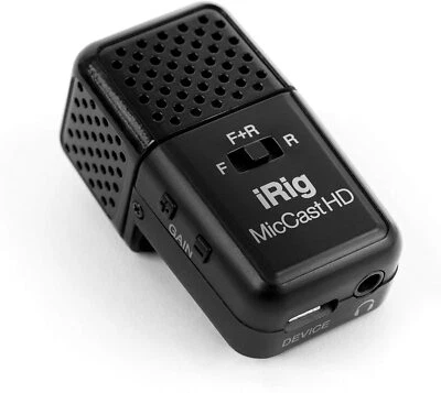 IK Multimedia iRig Mic Cast HD Pocket-Sized Microphone for iPhone, iPad, Android - Image 1 of 4