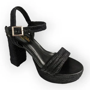 Sandalia Chase and Chloe Negra Lorelie Plataforma Tacón 10M - Imagen 1 de 8