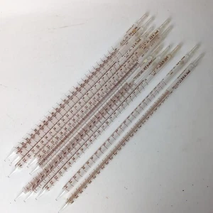 Lote de pipeta volumétrica de vidrio de laboratorio Bellco VIP Moseley 25x,1 ml x10 - Imagen 1 de 4