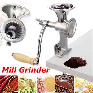 Portable Manual Coffee Grinder Stainless Steel Bean Corn Grain Wheat Nuts Mill