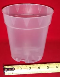 (12) 6X6CLUV premium 6 inch clear plastic orchid pot large tall - Picture 1 of 4