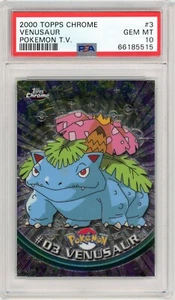 Pokemon Venusaur Topps Chrome #3 PSA 10 Gem Mint - Picture 1 of 2