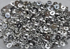 Small 14mm 22L Silver Dome Ball Polished Shank Craft Novelty Sewing Button MB224 - Picture 1 of 1