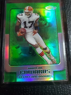 2006 Topps Finest Braylon Edwards /199 Green - Image 1 of 3