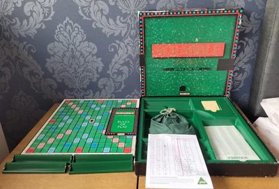 Scrabble Deluxe With Electronic Timer  - Spear's Games - Vintage  Board Game - Image 1 of 4