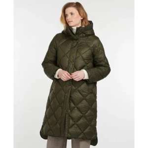 NWTs Barbour Sandyford Quilted Jacket. Sage / Ancient. Sz. 12 US - Picture 1 of 12