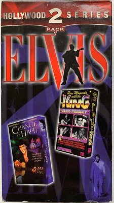 ELVIS PRESLEY Change Of Habits 2 PACK Rare Moments With The King VHS used - Image 1 of 3