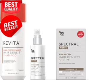 DS Labs Revita Shampoo & Serum Kit – Hair Density Boost, Sulfate-Free, Unisex - Picture 1 of 12