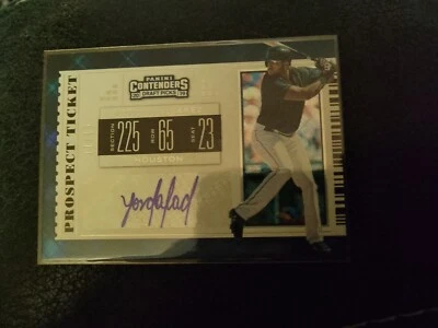 2019 Contenders Yordan Alvarez Prospect Ticket Diamond 11/15 Auto - Image 1 of 2