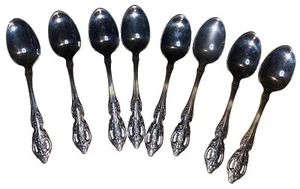 ONEIDA Stainless SSS RENOIR Set Of 8 teaspoons 6 1/8 " Pembrooke excellent cond. - Picture 1 of 7