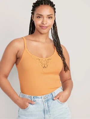 Regata feminina Old Navy tamanho 2X ~ acabamento em renda $20 nova com etiquetas .. Sorbet manga - Imagem 1 de 4