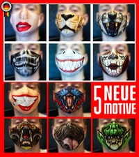 Maske Gesichtsmaske Lustig Verschiedene Motive Wiederverwendbar 