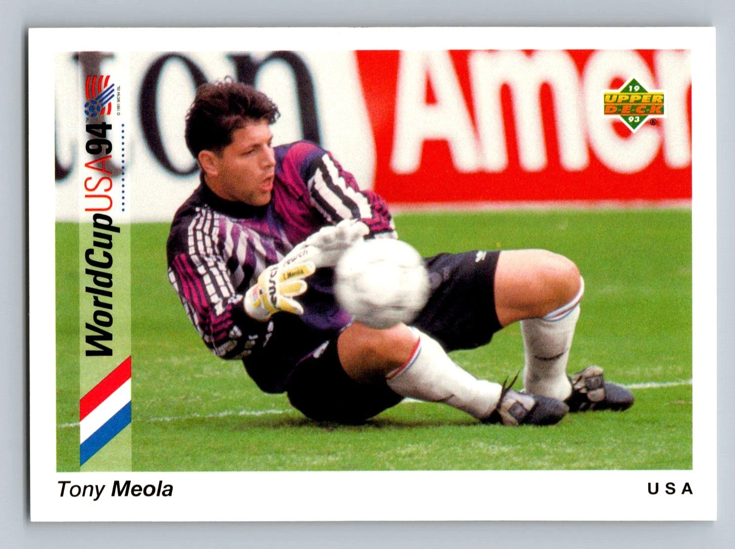 1993 Upper Deck World Cup '94 Preview #1 Tony Meola   English / Spanish