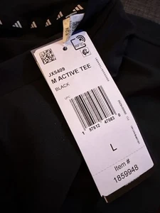 Adidas Training Tee Men's Active Black L - Picture 1 of 5