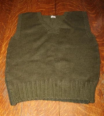 Original WWII Red Cross Sweater Vest with USMC ID Port Huron Michigan - Image 1 of 4