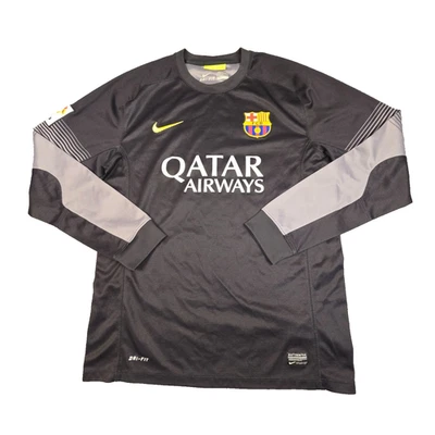 Barcelona FC Jersey mens MEDIUM soccer football 2013 -14 Home Goalkeeper Size M - image 1 of 4