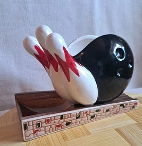 Vintage MCM 1960s Bowling Pin Alley Ashtray Planter Classic Mid Century Decor - Picture 1 of 19