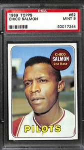 1969 TOPPS #62 CHICO SALMON PSA 9 Mint 60017244 - Picture 1 of 2