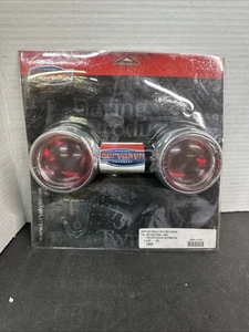 NEW Kuryakyn Deep Dish Bezels With Red Lenses # 2269 PN: 495627 - Picture 1 of 3