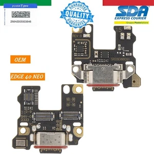 FLAT CONNETTORE DOCK RICARICA TIPO C MICROFONO PER MOTOROLA EDGE 40 NEO XT2307 - Imagen 1 de 2