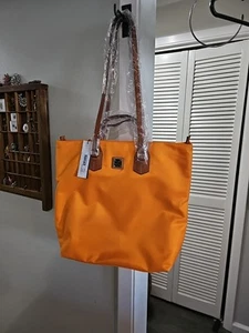 Dooney & Bourke Orange Nylon Zipper Closure Crossbody Shoulder Bag Purse ~ NWT - Picture 1 of 9