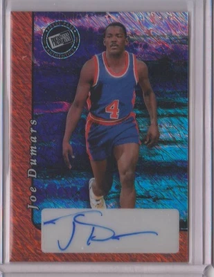 Joe Dumars 20A-JD3 2024 Leaf Collective Press Pass Orange Shimmer Auto 1/1 - Image 1 of 2