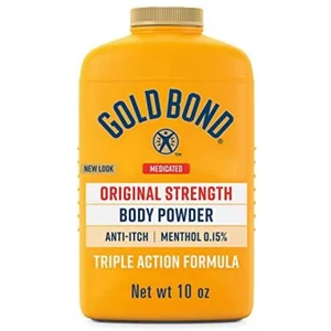Polvo corporal Gold Bond medicado original fuerza, 10 oz., sin talco, anti-picazón - Imagen 1 de 5