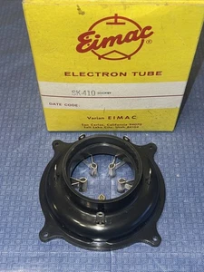 Eimac SK-410 Presa tubo NOS nuova con scatola per 3-500 4-400 nuova in scatola MADE IN USA - Foto 1 di 12