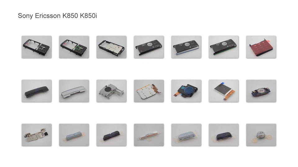 Original Sony Ericsson K850 K850i Ersatzteile | Spare Parts | Cover | LCD NEU