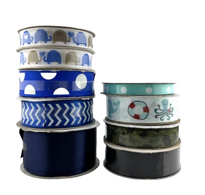 Offray Ribbon & Gwen Studios Ribbon Lot - Lot of 9, New - Image 1 of 4