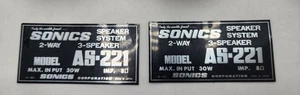Par de insignias Sonic AS-221  - Imagen 1 de 2