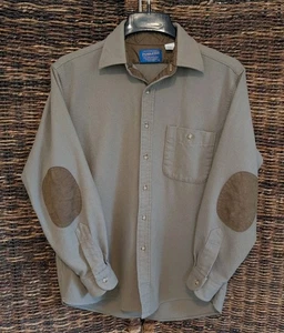 Pendleton 100% Virgin Wool Button Up Flannel Shirt Quilted Shacket Men's Medium - Picture 1 of 10