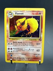Pokemon Flareon 3/64 Holo Jungle 1999 WOTC Vintage - Picture 1 of 24