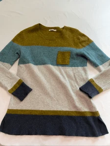 Woolovers Colorblock Streifen Wolle Yak Pullover Größe M - Bild 1 von 11