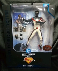 MCFARLANE Mr. Terrific Superman Película Deluxe Teatral (Edición Rojo Platino) - Imagen 1 de 5