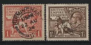 1924 WEMBLEY SET OF TWO SUPERB USED. SG 430-1 - Picture 1 of 1