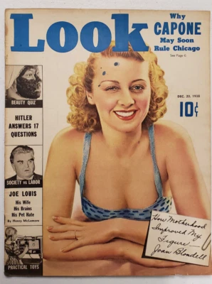 LOOK Magazine December 20 1938 ~Al Capone~ Adolph Hitler ~Frankenstein & Dracula - Image 1 of 4