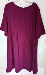 new KSL division of Karin Stevens dress plus 20W sleeveless Woman color plum - Picture 1 of 9