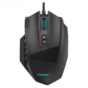 USB Wired RGB Gaming Mouse 16400 DPI 19 buttons programmable game Optical mice - Picture 1 of 18