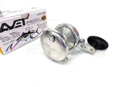 Avet MXJ5.8 G2 NGP Single Speed Lever Drag Reel - Right Handed - SILVER  - Image 1 of 4