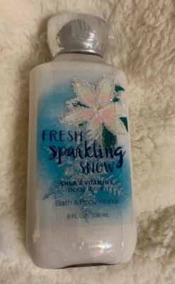 Bath & Body Works Fresh Sparkling Snow Moisture Loción Corporal Crema 8 OZ NUEVO Foto 1 de 2