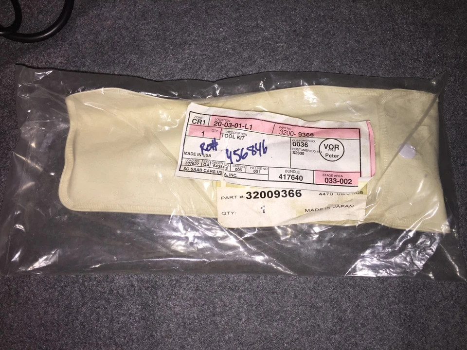 Nuevo kit de herramientas de emergencia en carretera Saab 9-2x 2005-2006 fabricante de equipos originales de fábrica 97010FE090 Foto 1 de 1