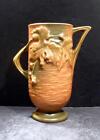Roseville Bushberry Rust Vase - 29-6" - MINT