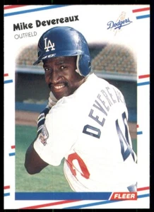 1988 Fleer #512 Mike Devereaux Rookie - Bild 1 von 2