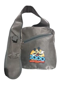 Vintage Disney Mickey Mouse Bag Mickey Millennium 2000 Shoulder Bag Silver - Picture 1 of 6