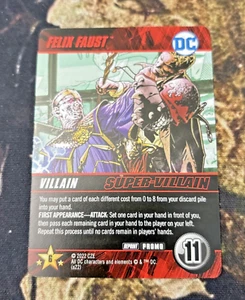 DC Comics Deck-Building Game Promo Card Felix Faust - Picture 1 of 2