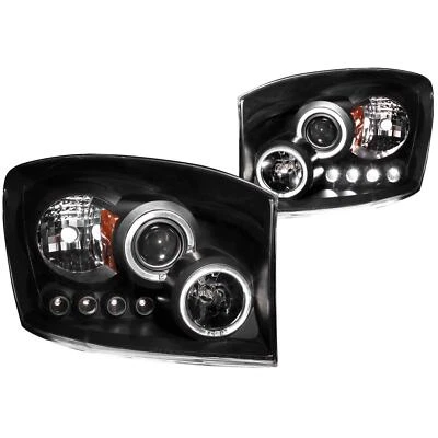 Faros proyectores ANZO con halo negro para Dodge Ram 1500 | 111209 Foto 1 de 4